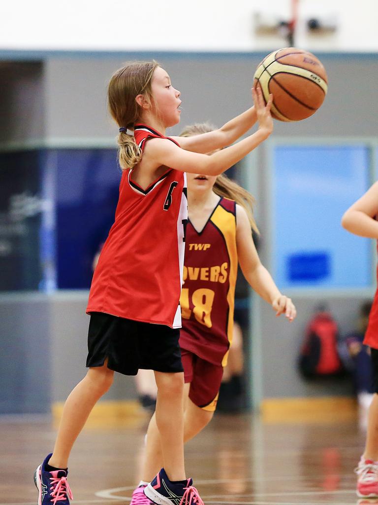 Rovers v YMCA. Under 10s junior basketball at Geelong Arena courts on Saturday morning. Picture: Alan Barber