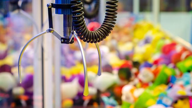 A claw crane game machine with toys Picture: istock