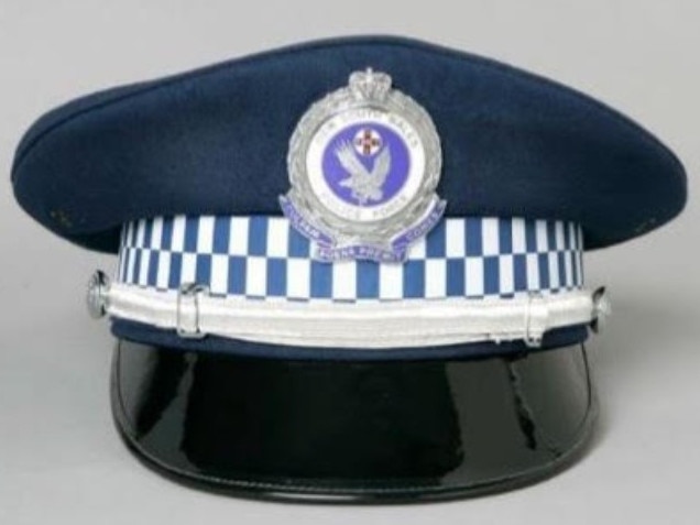 The NSW Police male standard issue hat, which can now be worn by all officers. Picture: Supplied