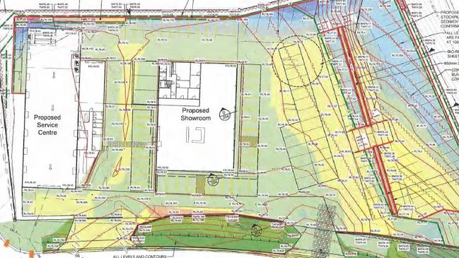 The floor plan of the new Madills dealership at Glanmire.