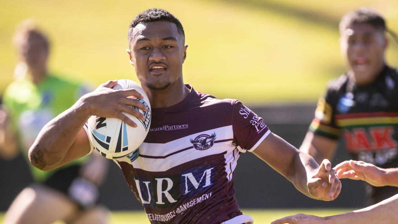 The Tigers are set to sign highly rated young half Latu Fainu from Manly. Picture: Julian Andrews.