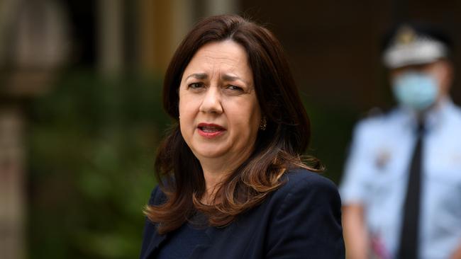 Queensland Premier Annastacia Palaszczuk in Brisbane on Tuesday. Picture: Dan Peled