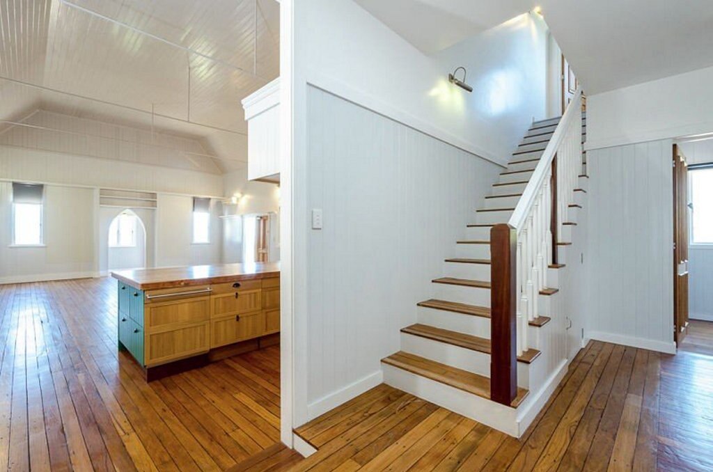 The chapel at 9 Williamson St which has been turned into a family home is on the market. Picture: Contributed