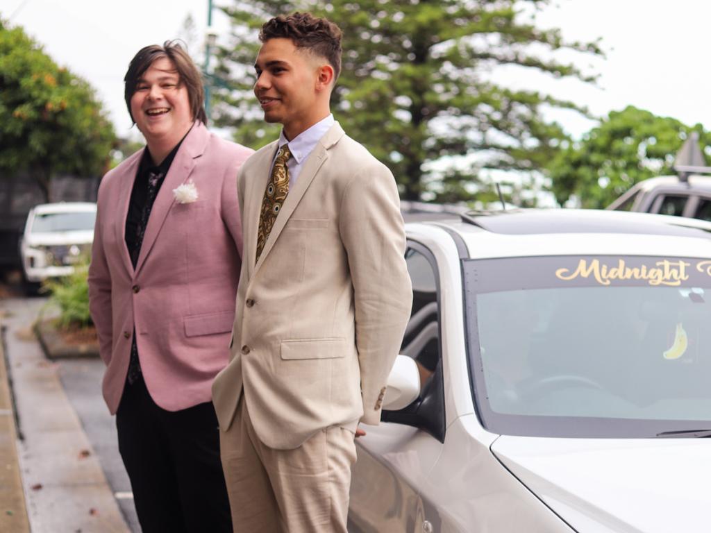 James Haas and Zavier O’Donoghue at the Pacific Coast Christian College formal on December 1, 2021.