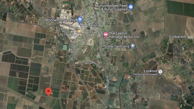 The crash occurred at an intersection about 7km south of Leeton. Picture: Google Maps