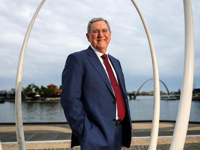 21/1/2025ASIC chair Joe Longo at Elizabeth Quay, Perth.Pic Colin Murty