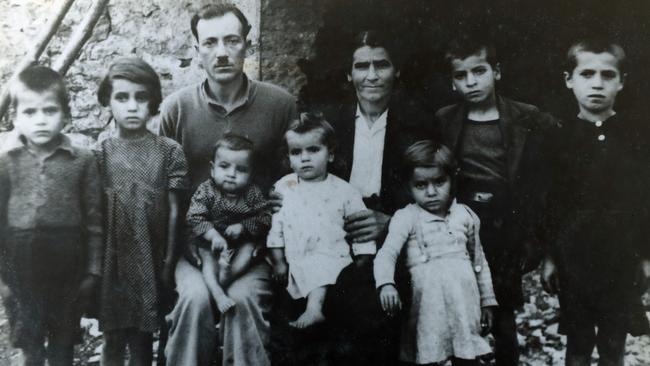 Giota Hrissis pictured second from left as a child in Greece.