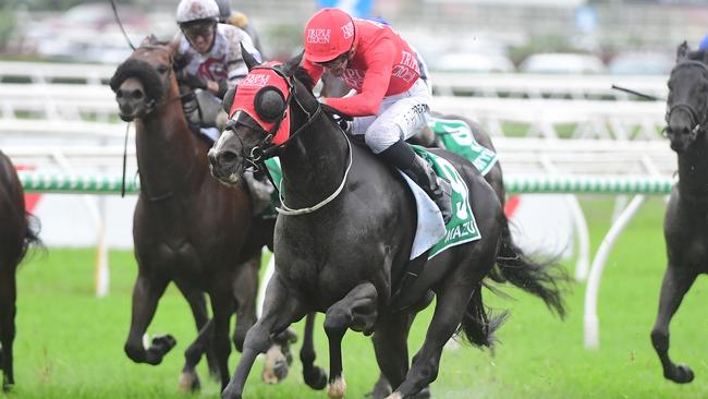 Mazu when scoring the Doomben 10,000 in 2022. Picture: Grant Peters, Trackside Photography.