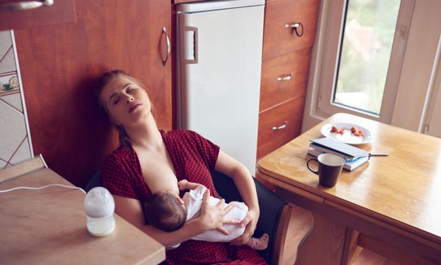 The first three months are especially tough for breastfeeding mothers.