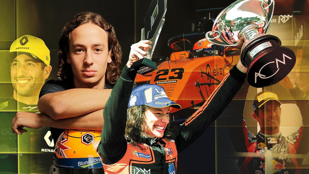 The F1 blueprint for Australia’s next Daniel Ricciardo, 19-year-old Alex Peroni. 