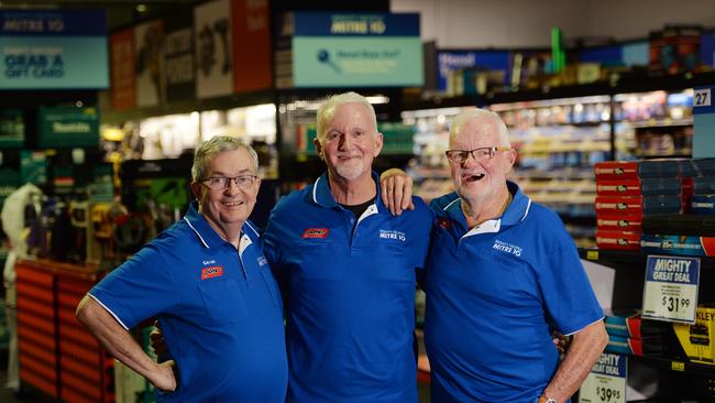 Porters Mitre 10 at the 135 year celebration. Gavan Snr, Paul and Barry Porter in the Mackay city store.