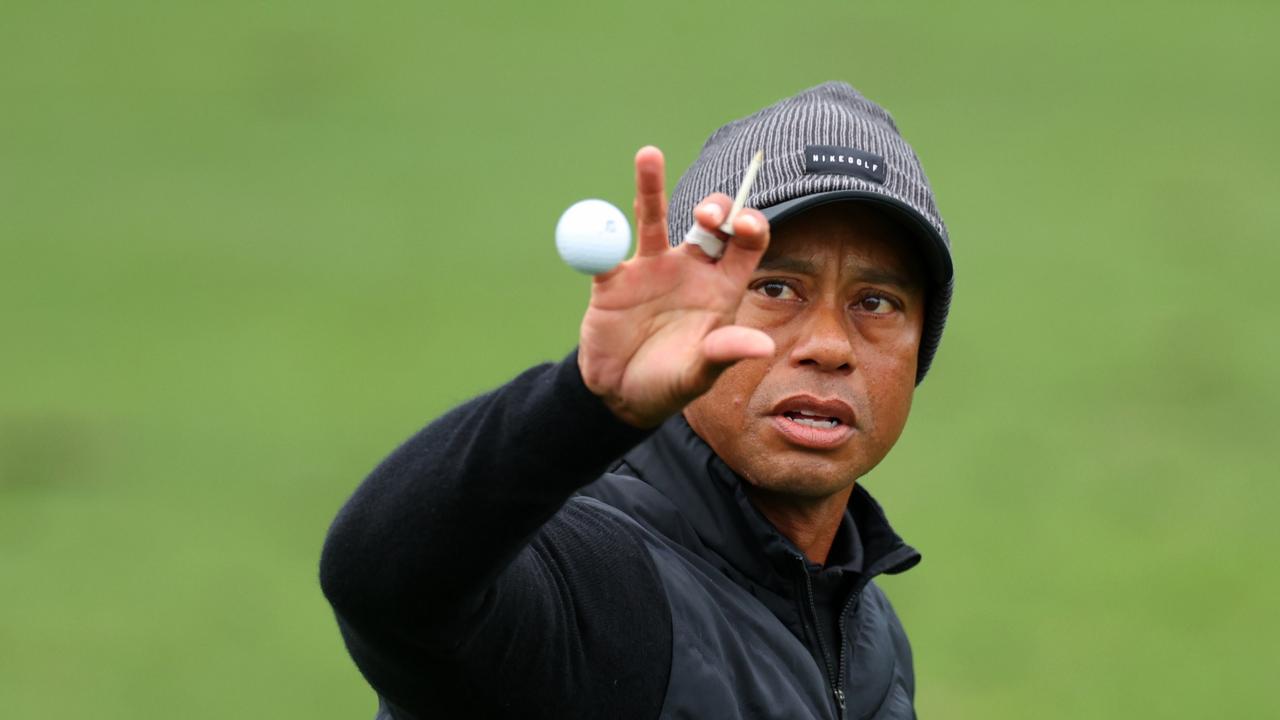 Masters 2023: Tiger Woods fighting for the cut as second round suspended