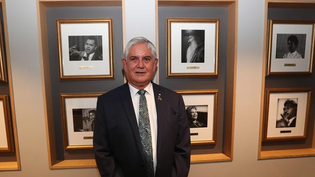 Minister for Indigenous Australians Ken Wyatt after officially opening the Indigenous photographic wall at the National Press Club in Canberra. Picture Kym Smith