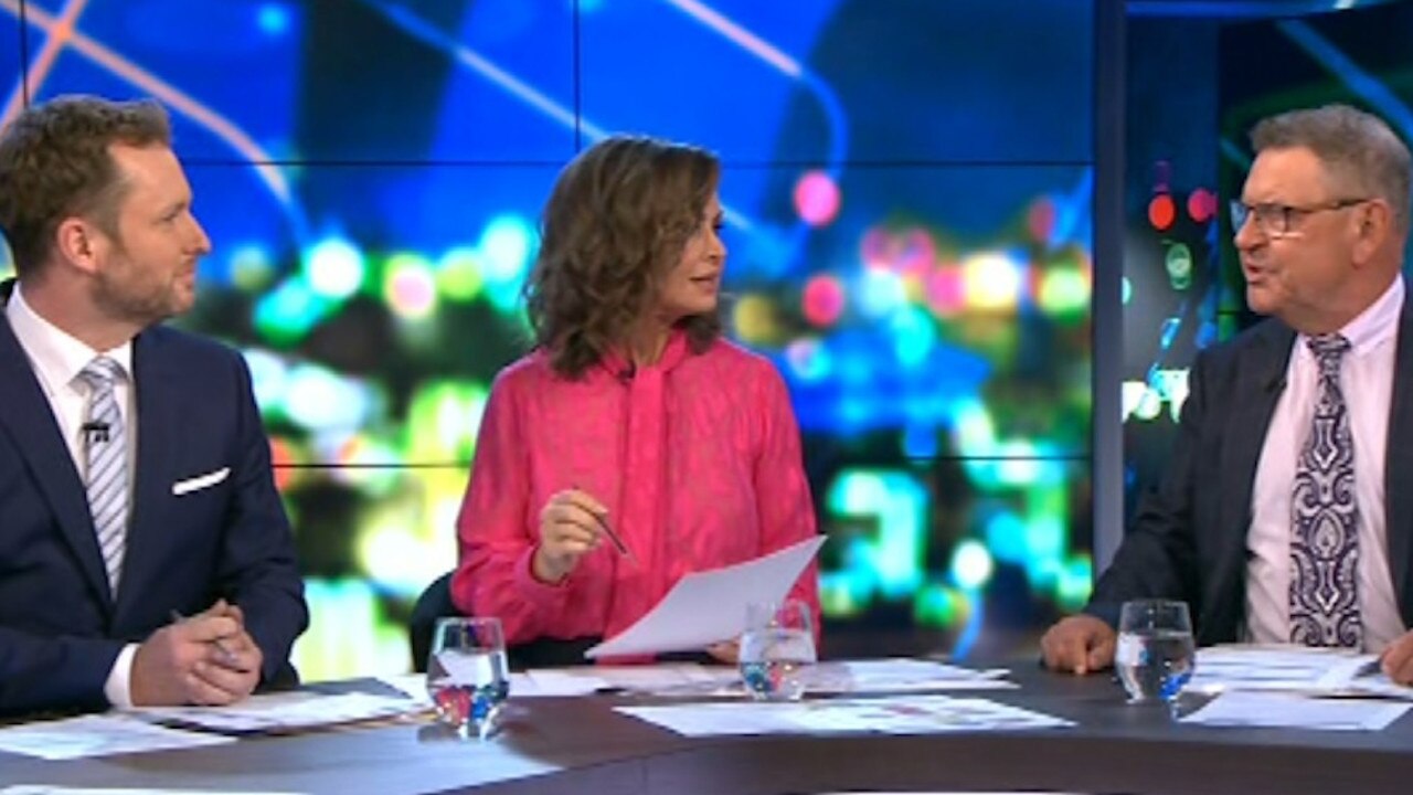 Tensions ran high on the panel. Picture: Channel 10.