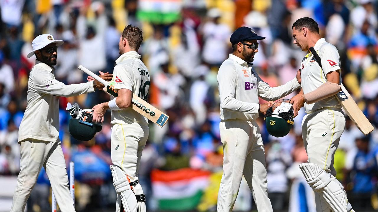 India comprehensively defeated Australia in the First Test at Nagpur, winning before tea on day three by an innings and 132 runs. (Photo by Indranil MUKHERJEE / AFP)