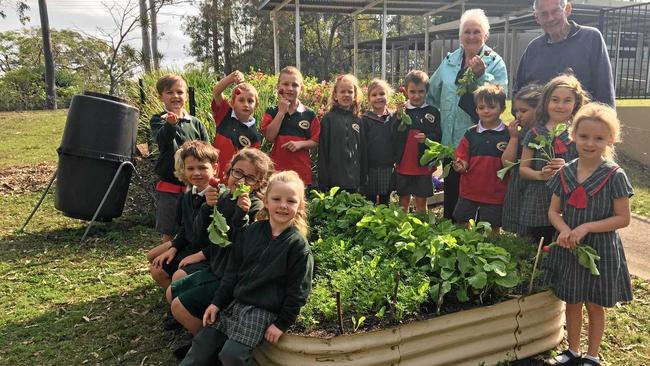 GREEN THUMBS: Caniaba Public School won first prize for their vegetable garden in the small schools garden division in the 2018 Lismore District Garden Club Spring Garden competition. Picture: Supplied