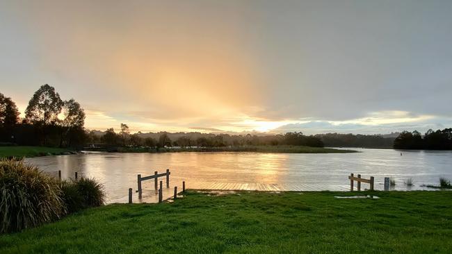 After the storm: Lillydale Lake. Picture: Nathan Borg