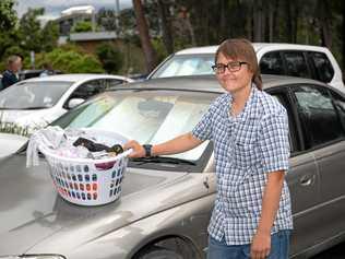 Petra Eronen has been living in her car for months now, and says there is a huge lack of affordable housing in Coffs Harbour. Picture: TREVOR VEALE