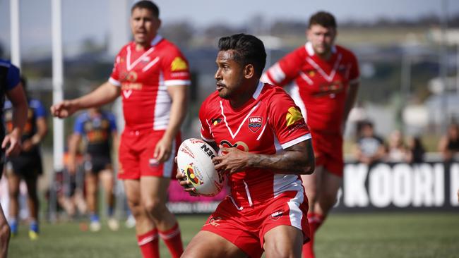 Ben Barba of Walgett Aboriginal Connection at the Koori Knockout. Picture: Warren Gannon Photography