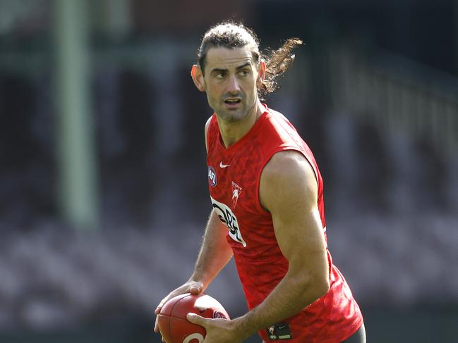 Brodie Grundy during the Sydney Swans training session at the SCG on April 16, 2024. Photo by Phil Hillyard(Image Supplied for Editorial Use only - **NO ON SALES** - Â©Phil Hillyard )