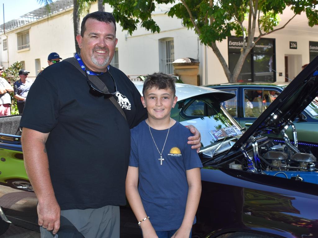 Brad and Koby Goody at the Quay Street Show ‘n’ Shine at Rockynats 2022.