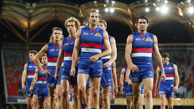 After kicking the opening goal the Western Bulldogs vwere never in the contest. Picture: Michael Klein