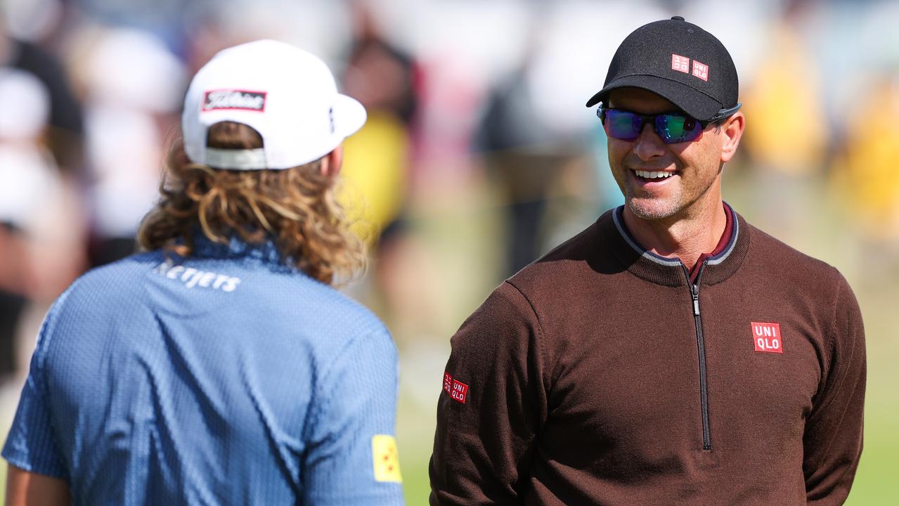 Smith and Adam Scott are two of 10 Australians in the field. Picture: Gregory Shamus/Getty Images