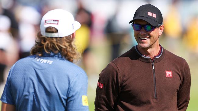 Smith and Adam Scott are two of 10 Australians in the field. Picture: Gregory Shamus/Getty Images