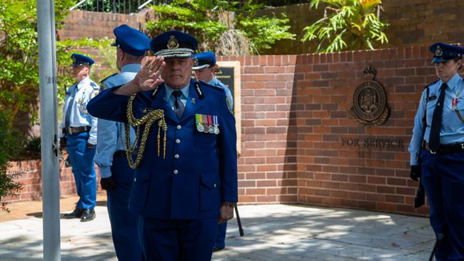 Commissioner Kevin Corcoran PSM at the CSNSW Remembrance Day Service. Picture: CSNSW