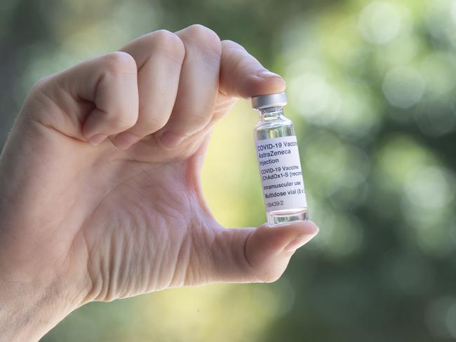 A vial of the AstraZeneca COVID-19 vaccine. Picture: Getty Images