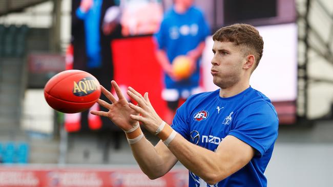 North Melbourne big man Callum Coleman-Jones has tested positive to Covid-19. Picture: Getty Images