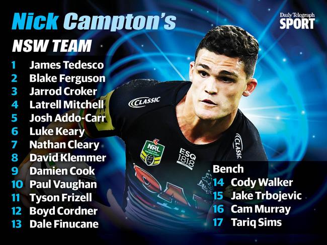 Nick Campton is backing Nathan Cleary in despite poor form.