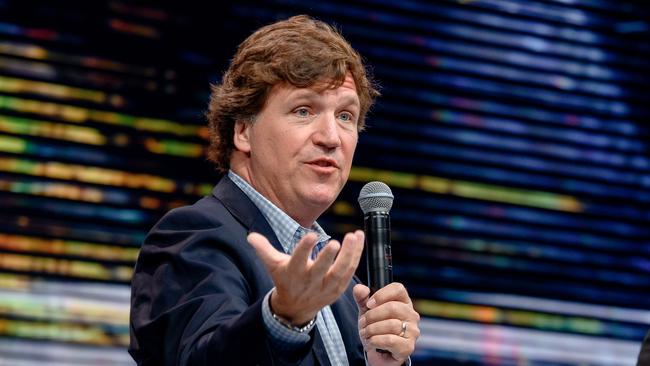 Tucker Carlson speaks during the 10X Growth Conference 2024 at Hollywood, Florida. (Photo by Ivan Apfel/Getty Images)