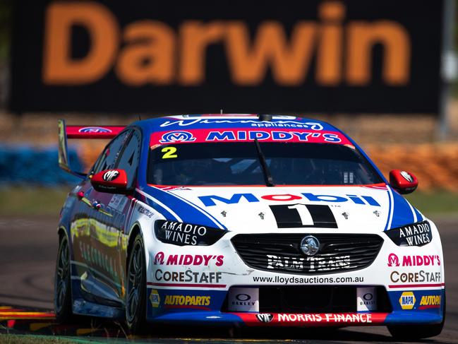 Local Darwin-born driver, Bryce Fullwood, crossed the finish line in 18th place in the second leg of the Darwin Supercars Triple Crown today.Picture: Daniel Kalisz/Getty Images