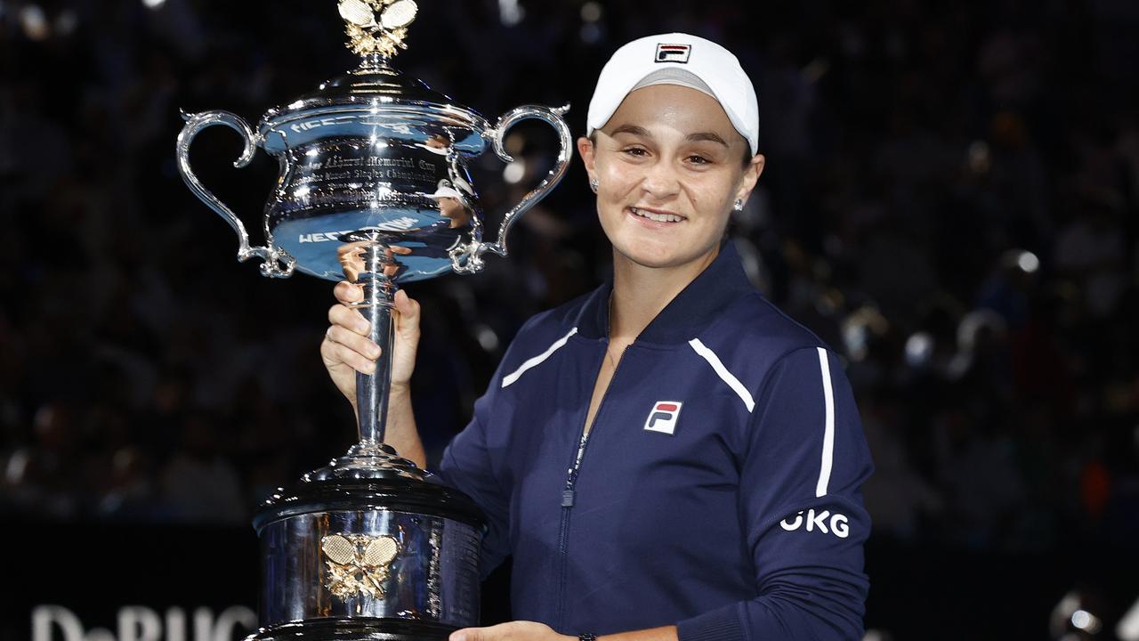 Winning the Australian Open was the perfect sign-off in the end. (Photo by Darrian Traynor/Getty Images)