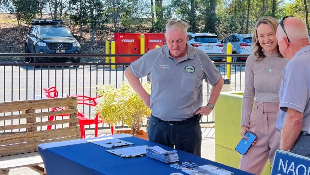 Community consultation on the election campaign - Division 2 candidate Naomi Fowler out talking to Gold Coast residents.