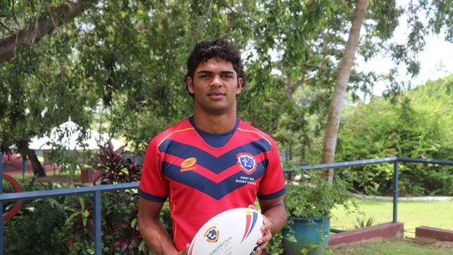 Columba Catholic College rugby league player Assariah Lenoy.