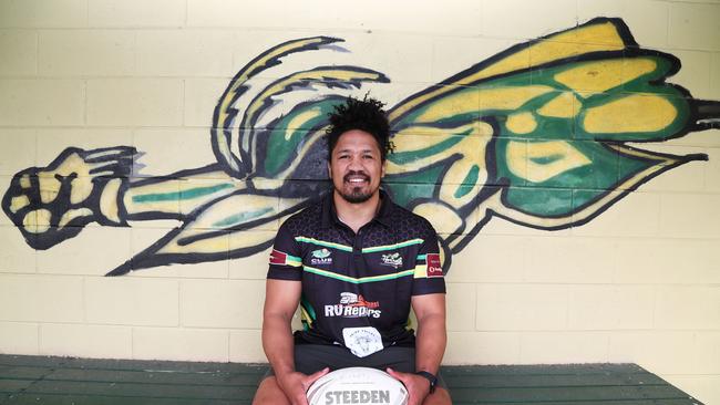 Helensvale Hornets New Rugby League Coach Clinton Toopi at Robert Dalley Park Helensvale. Photograph : Jason O'Brien