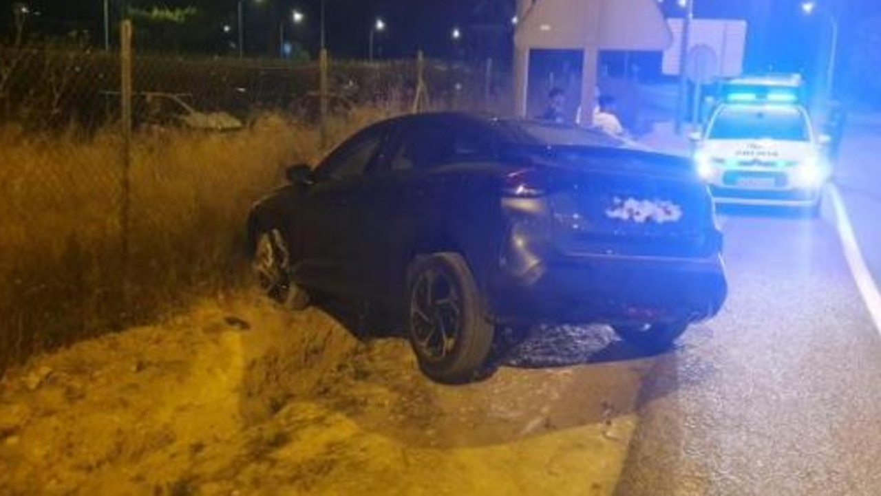 Franceso Bagnaia crashed a car into a ditch while above the legal alcohol limit. Photo: Diario de Ibiza.