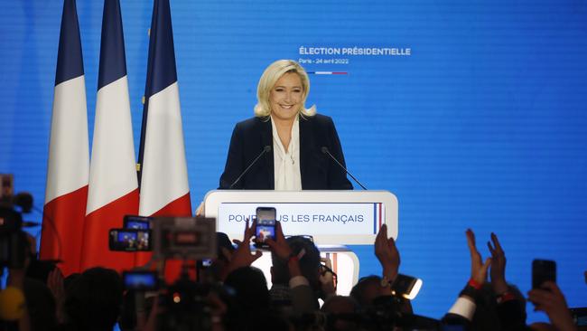 French voters rejected Marine le Pen’s far-right party for MAcron’s more centrist politics. Picture: Getty Images.