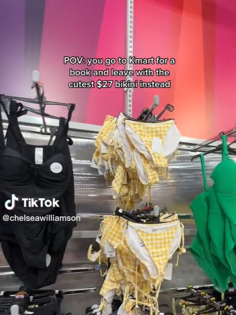 A Sydney influencer has sparked a frenzy for $27 Kmart bikini. Picture: Instagram/ChelseaWilliamson