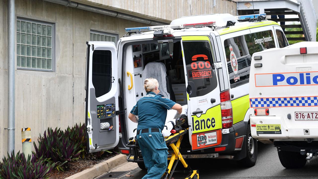 New data has revealed the shocking state of the ambulance ramping crisis, with ramping rates rising from two per cent to more than 46 per cent in southeast Queensland at the end of last year. Picture: Shae Beplate.