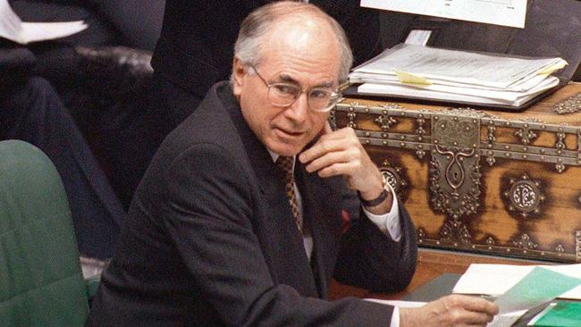 Then prime minister John Howard in 1997.