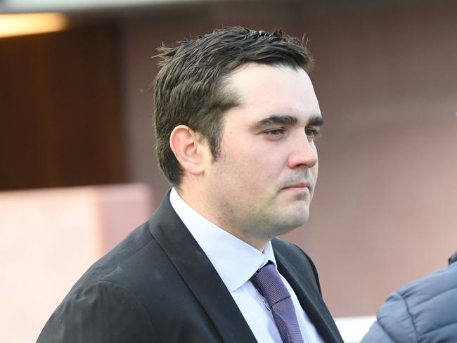 Trainer Alex Rae after his horse Shock 'Em Ova (NZ) won the Selangor Turf Club Handicap at Caulfield Racecourse on May 11, 2024 in Caulfield, Australia. (Photo by Brett Holburt/Racing Photos via Getty Images)