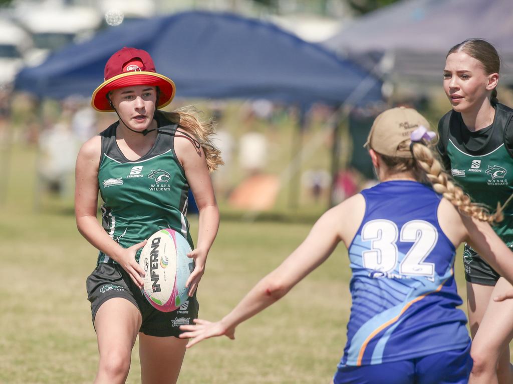 Windaroo Valley V St Margaret Marysat the 2024 Gold Coast Titans All Schools Touch Football Picture: Glenn Campbell