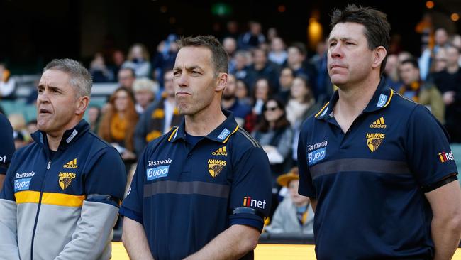 Chris Fagan and Alastair Clarkson have been mentioned in the report, but dey any wrongdoing. Photo by Michael Willson/AFL Media.