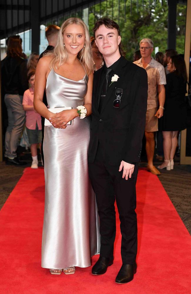 Georgia and Ryan at Caloundra State High School formal. Picture: Patrick Woods.