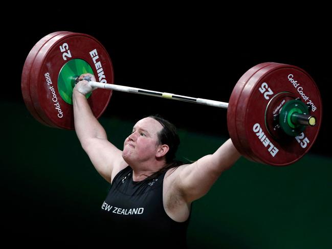 New Zealand weightlifter Laurel Hubbard. Picture: AFP