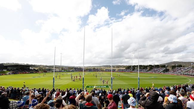 Saturday’s Gather Round clash in Mount Barker was a big success. Picture: Michael Willson/AFL Photos