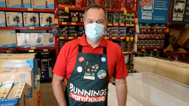 Mike Schneider, Bunnings Group Managing Director, on the shop floor of his store at Fairfield in Melbourne. Picture: NCA NewsWire / Andrew Henshaw